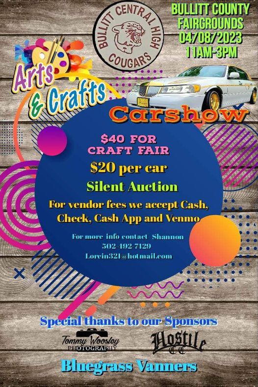 Graphic of the Arts & Craft Car show