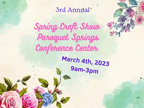 Graphic of Spring Craft Show 2023