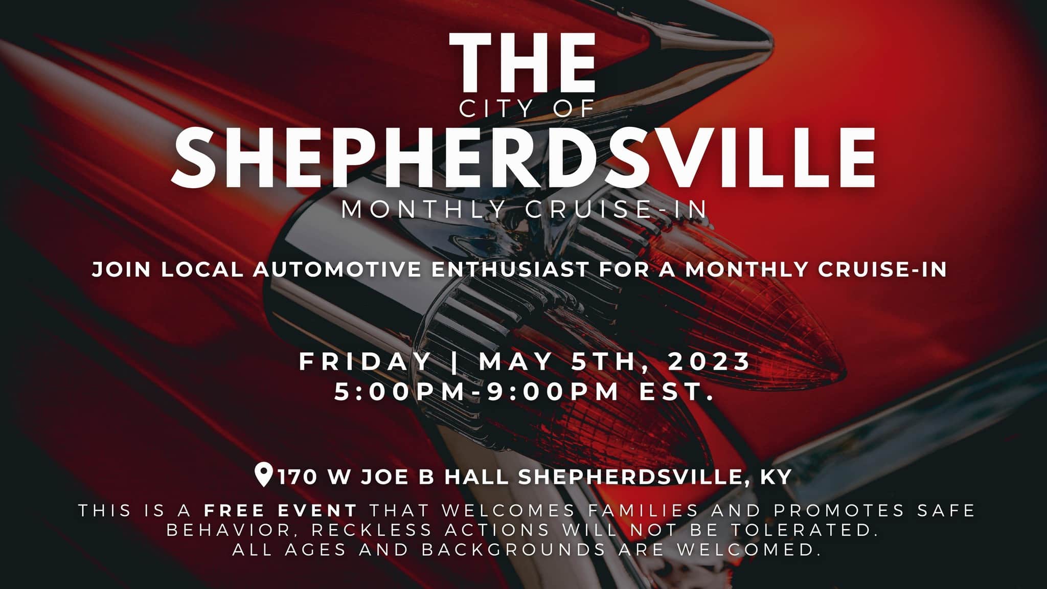 Graphic of Shepherdsville Monthly Cruise In