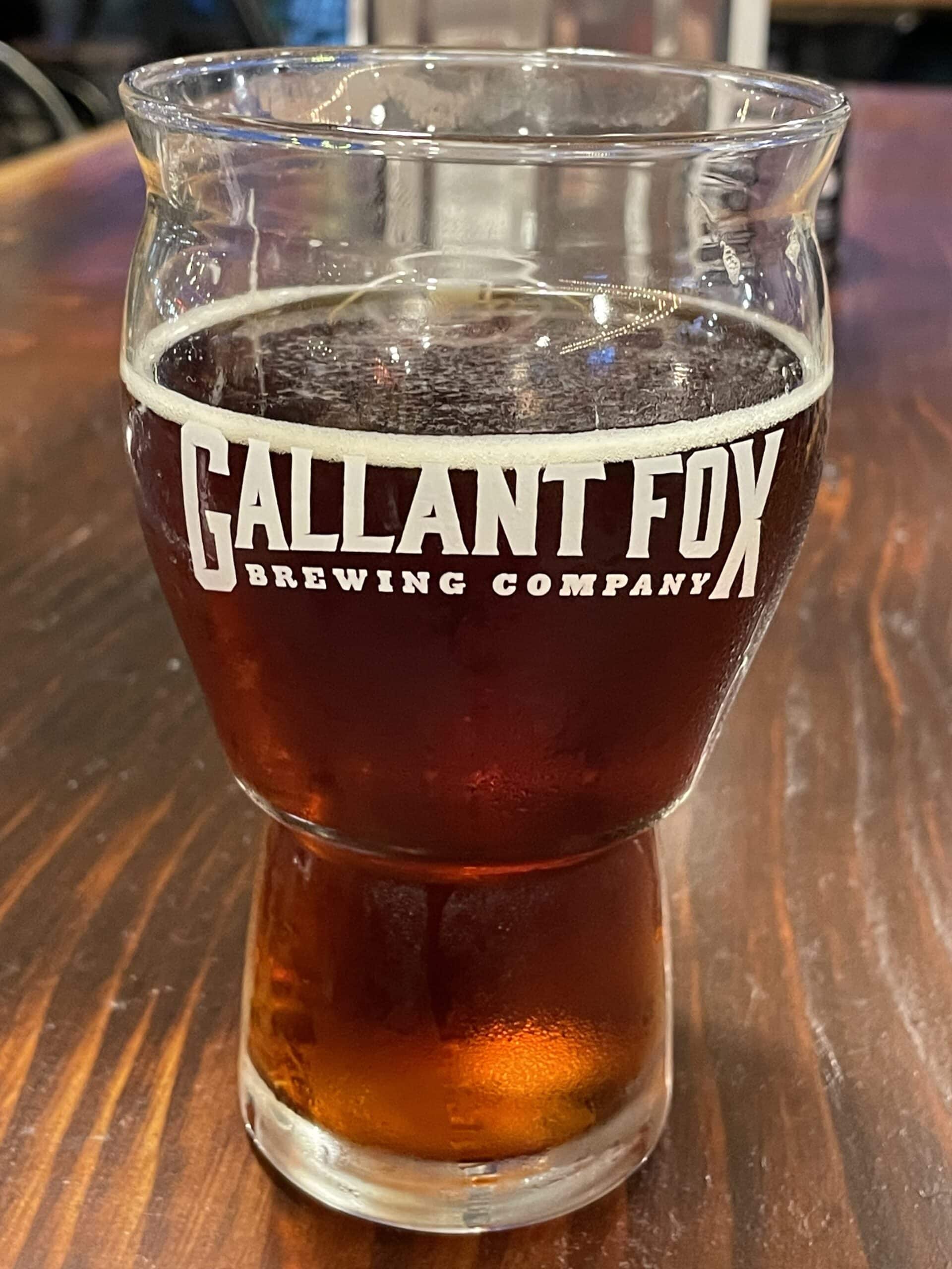 Pint of Beer at the Gallant Fox Brewing Company