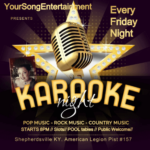 American Legion 157 Karaoke Night Flyer