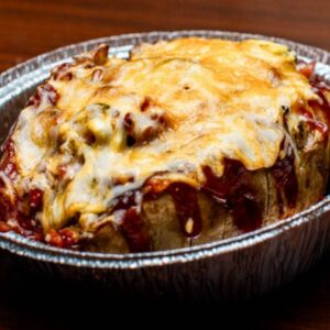 Daddios Pizza Stuffed Baked Potato