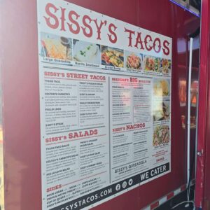 Sissys Tacos Menu