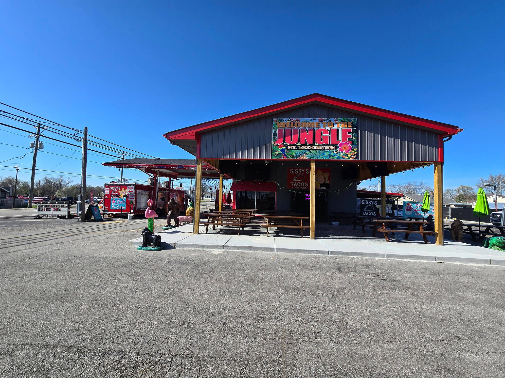 The Jungle Food Truck Court Exterior