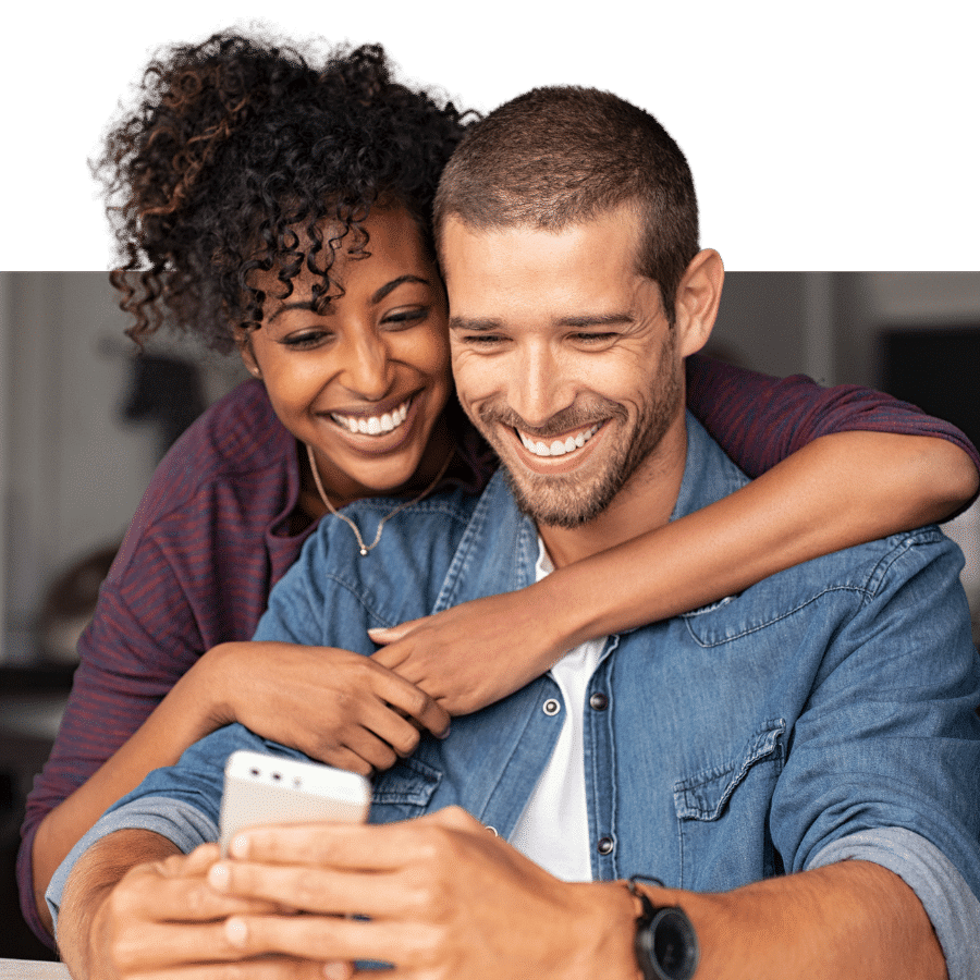 Couple Looking at Phone