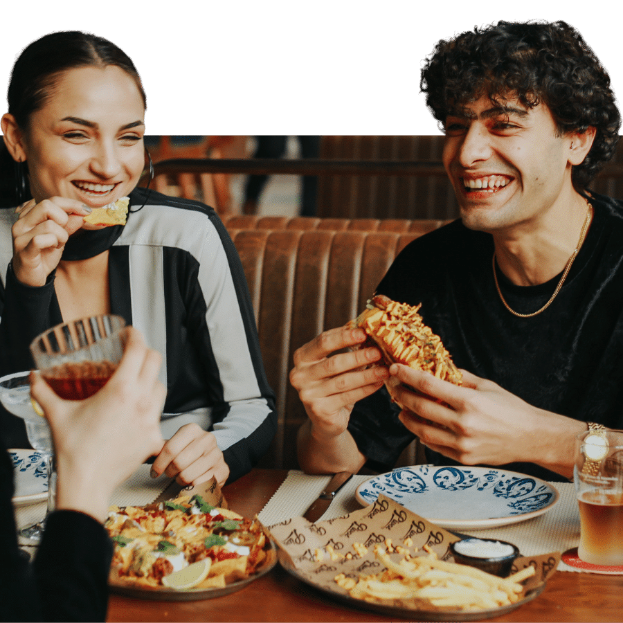 Happy People Eating